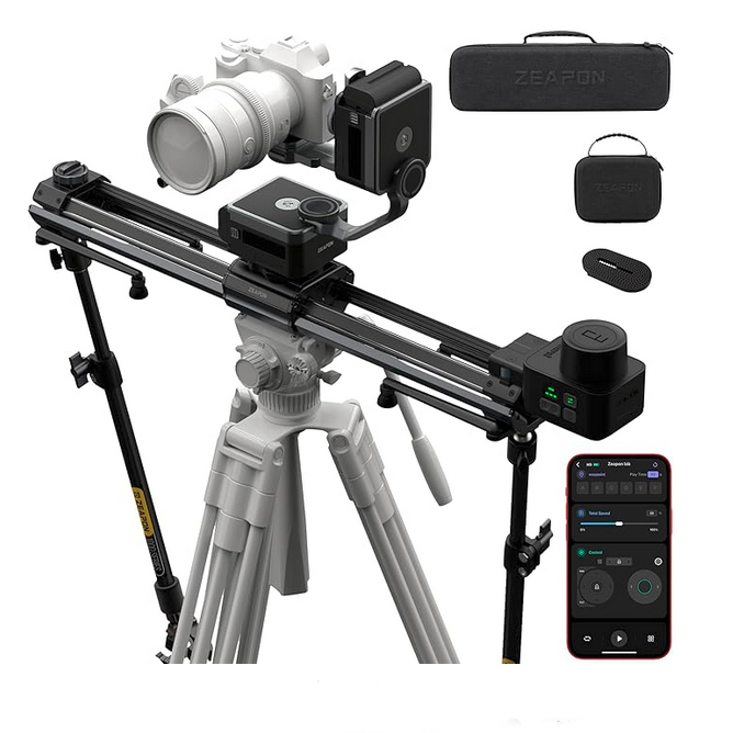 Zeapon Micro3 E1000 Motorized Camera Slider + PONS PT Motorized Pan Head + torba - 1